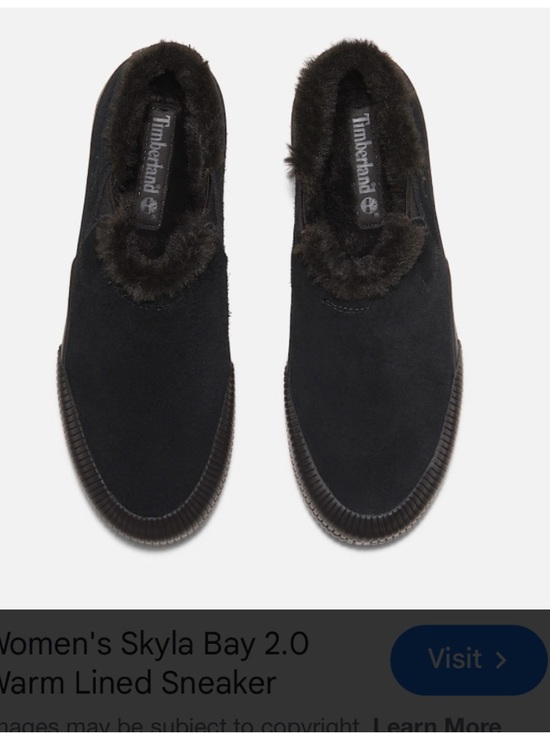 Timberland Shoes - Timberland Women's Black Fleece-Lined Winter Slip-Ons